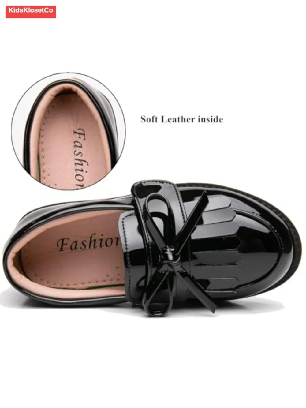 Girls Loafers Slip On Tassel Oxford Flats School Uniform Dress Shoes